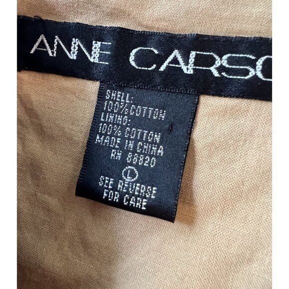 VTG Anne Carson WM LG Patchwork Boho Jacket Shacket Shirt Cottage Art To Wear - Picture 5 of 7